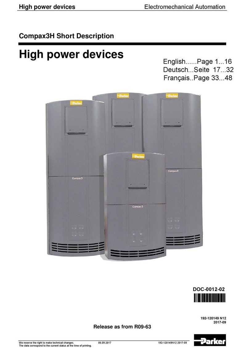 Parker C3Manager-Compax3H User manual