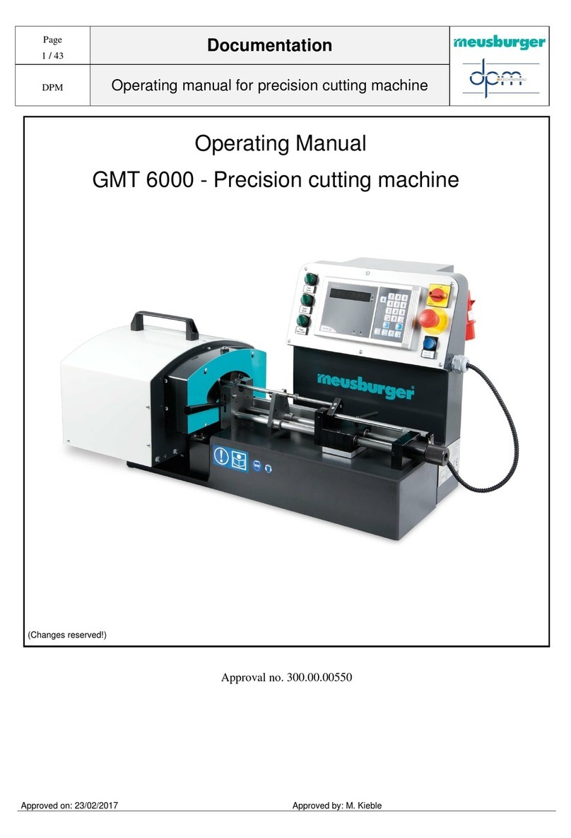 Meusburger GMT 6000 operating manual