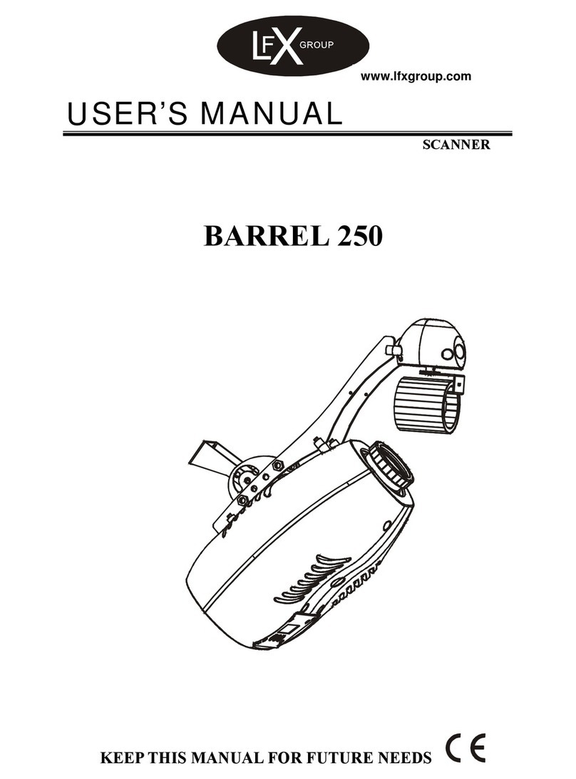 LFX GROUP BARREL 250 user manual