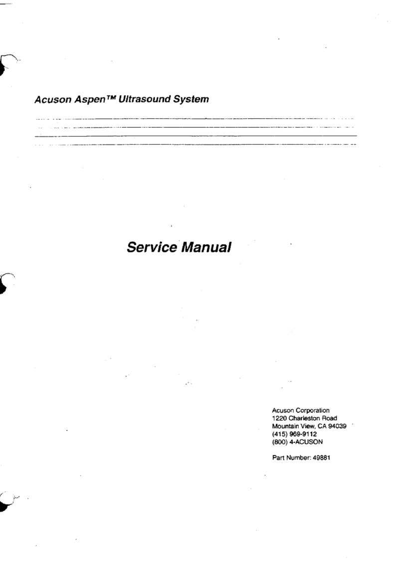 Acuson Corporation Aspen Service manual