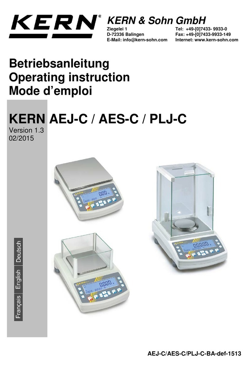 KERN AEJ-C User manual