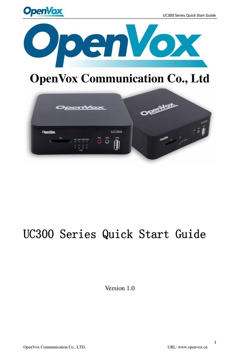 OpenVox UC300 Series quick start guide