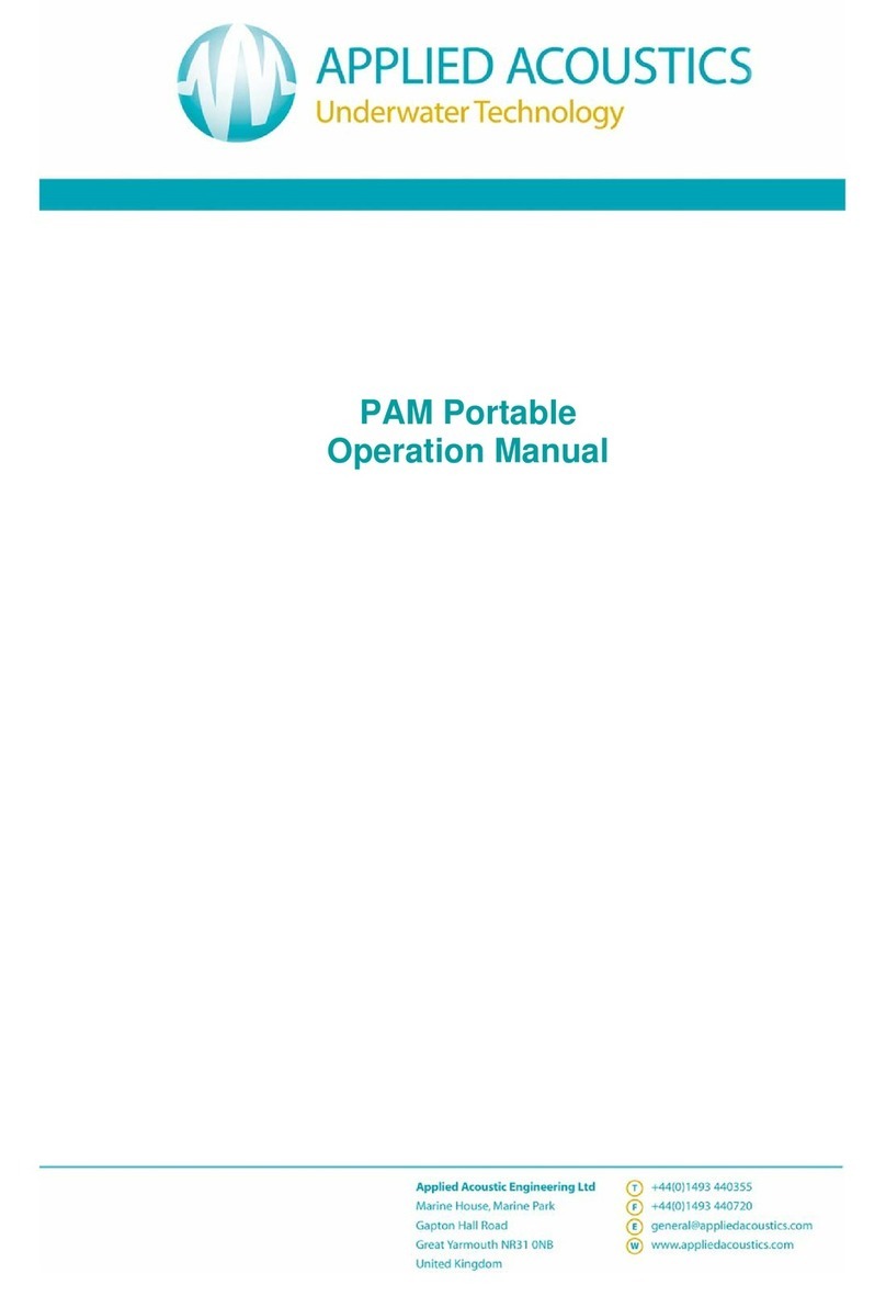 APPLIED ACOUSTICS SYSTEMS 3510 PAM Portable User manual