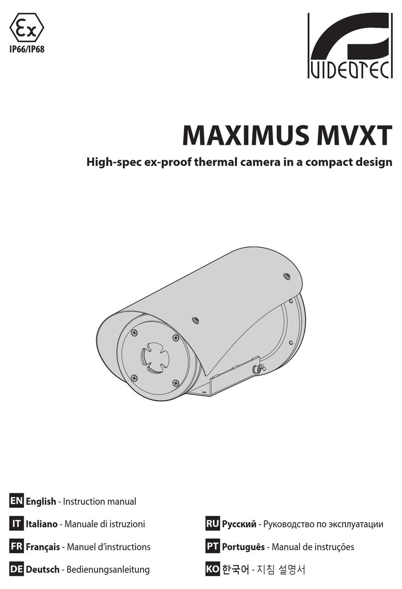 Videotec MAXIMUS MVXT instruction manual