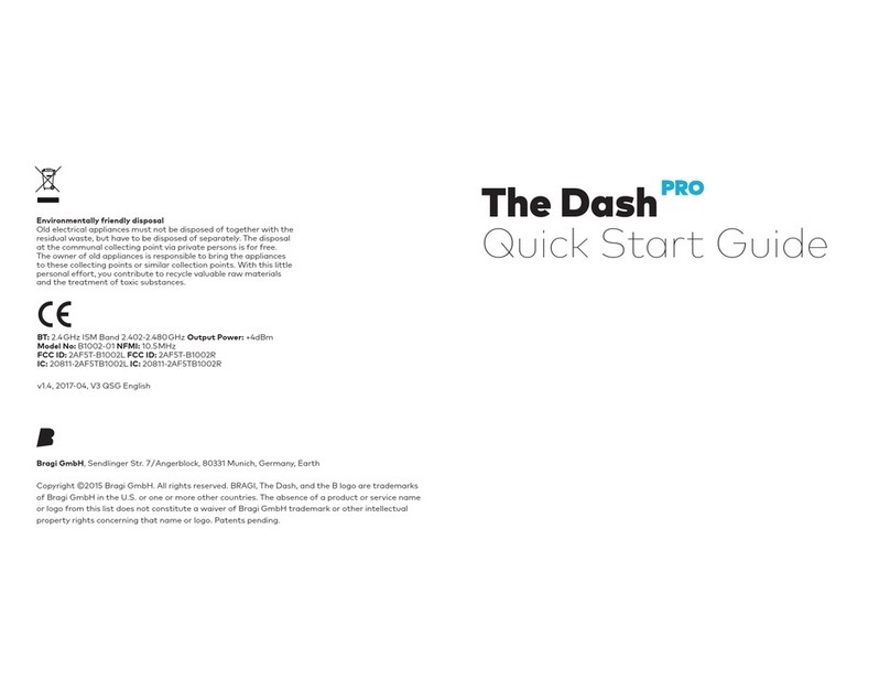 Bragi The Dash Pro User manual Bragi The Dash Pro User manual