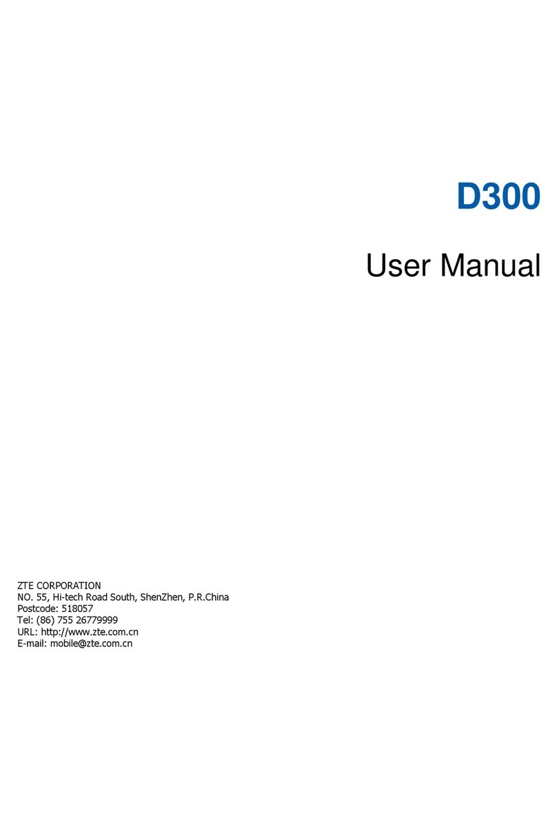 Zte D300 User manual