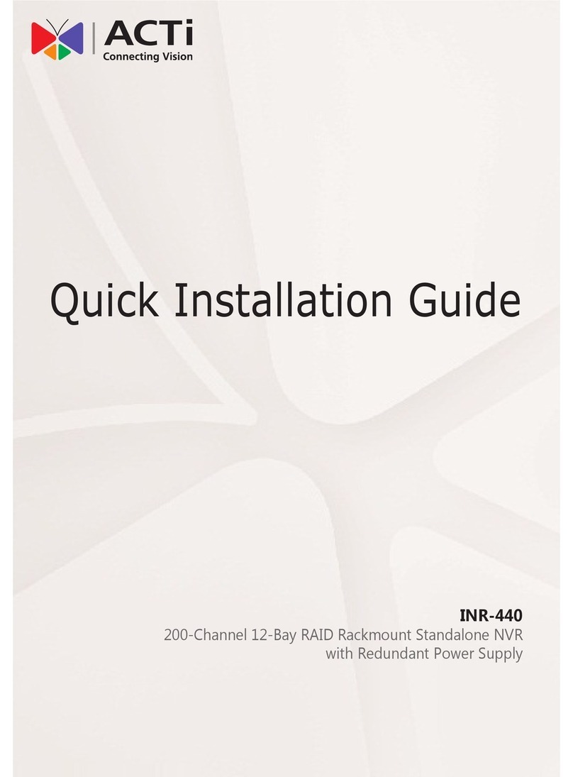 ACTi INR-440 User manual