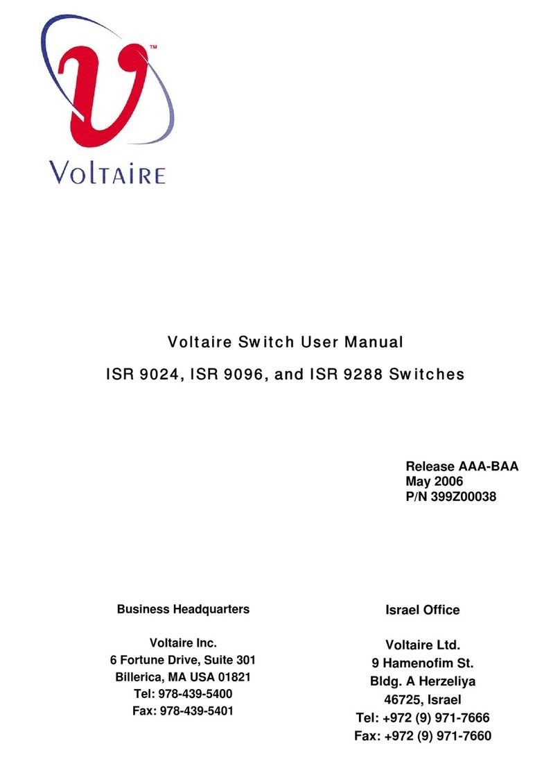 Voltaire ISR 9024 user manual Voltaire ISR 9024 user manual