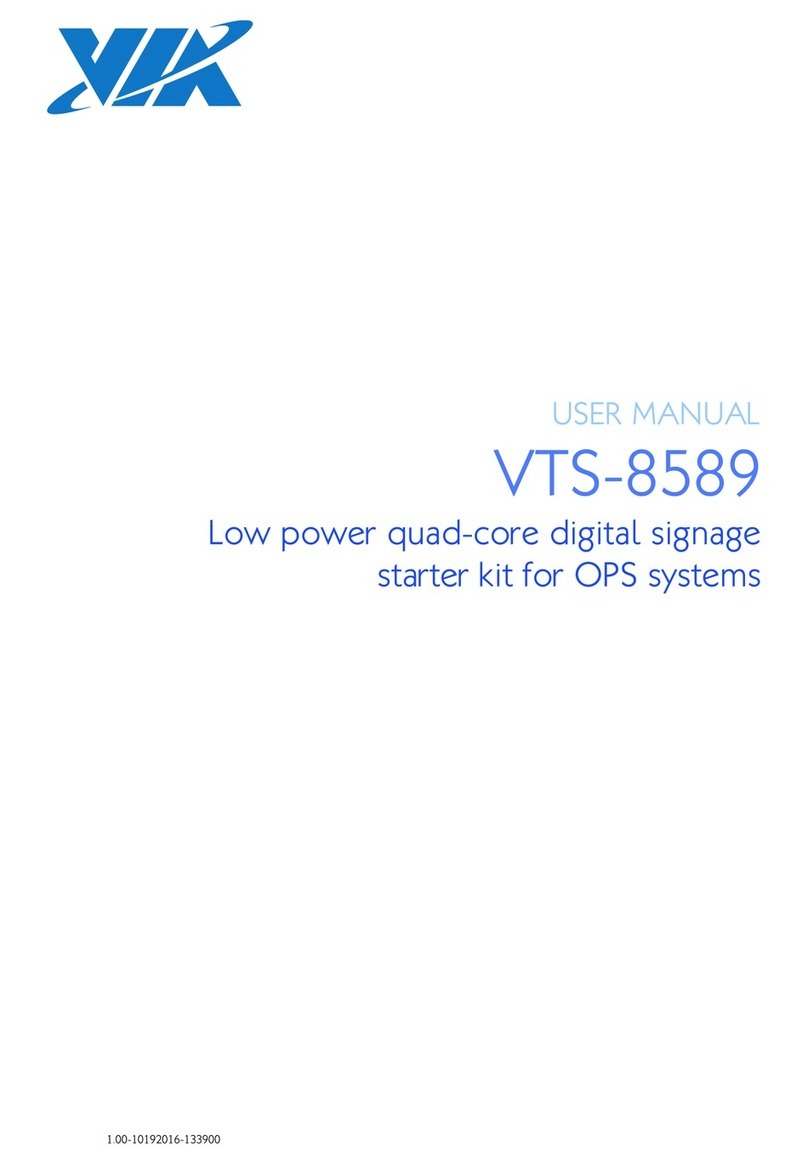 VIA Technologies VTS-8589 User manual VIA Technologies VTS-8589 User manual