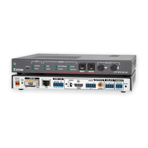Extron electronics XTP SFR HD 4K user guide