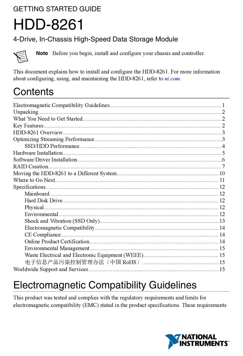 National Instruments HDD-8261 Getting started guide