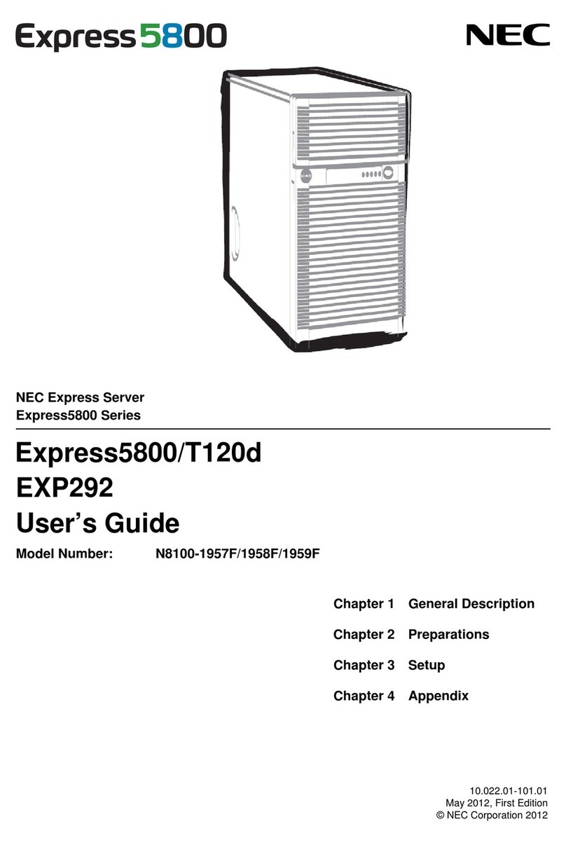 NEC Express5800/T120d user guide
