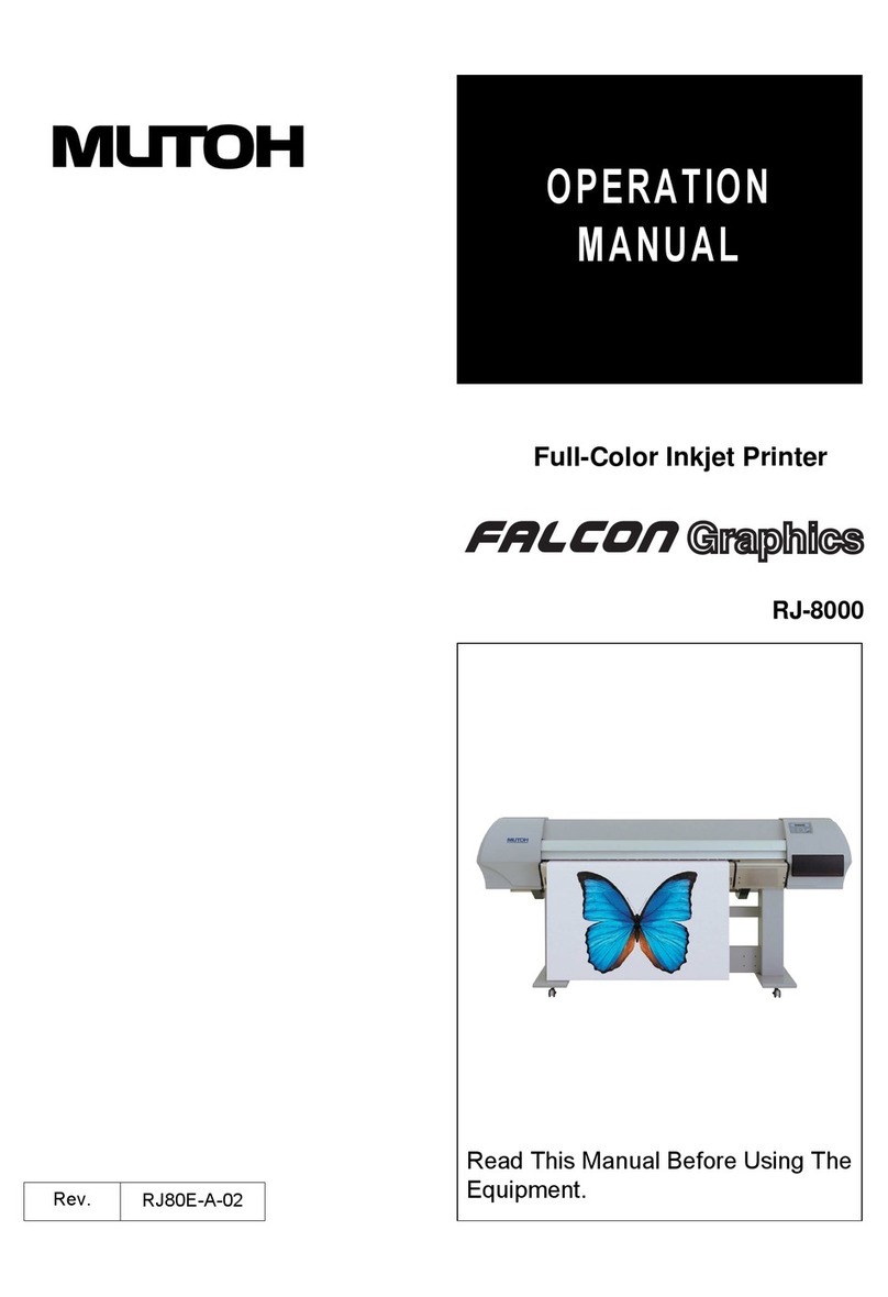 MUTOH Falcon RJ-8000 User manual