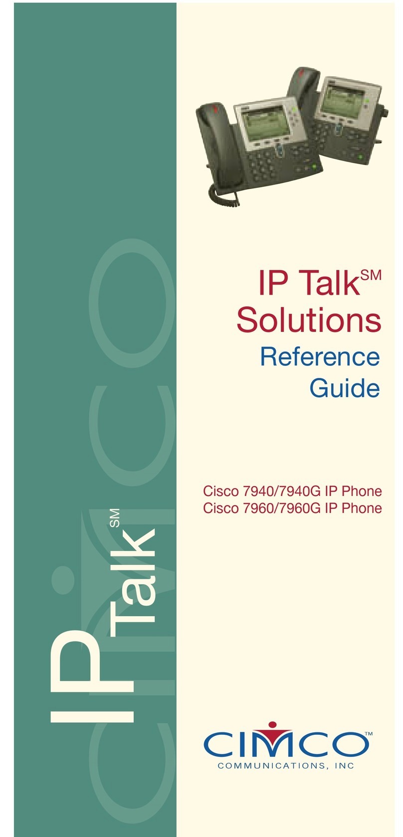 Cisco IP Talk 7940 User manual