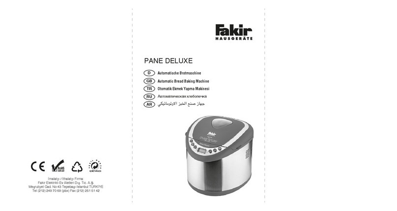 Fakir PANE DELUXE User manual