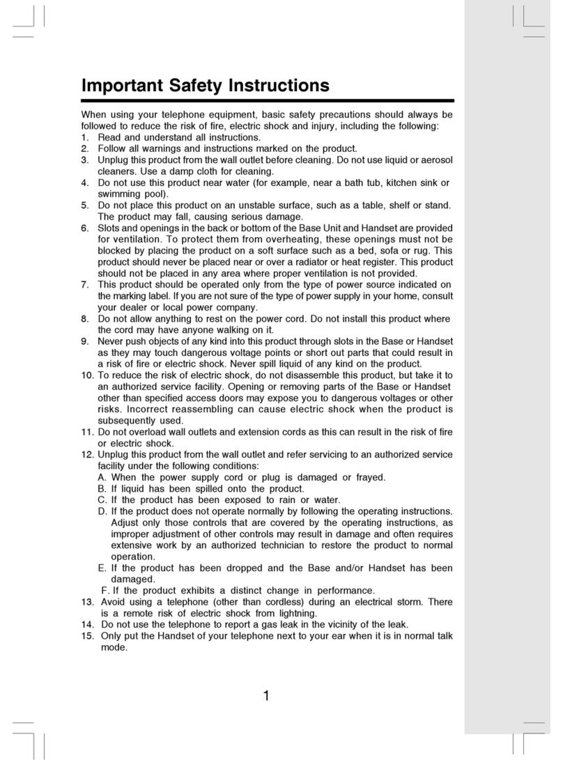 V-tech mi 6823 User manual V-tech mi 6823 User manual