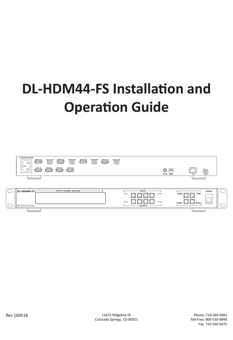 DigitaLinx DL-HDM44-FS Operating instructions DigitaLinx DL-HDM44-FS Operating instructions