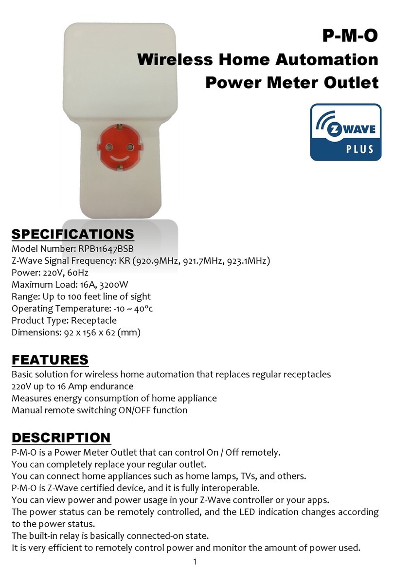 Z-Wave RPB11647BSB user manual