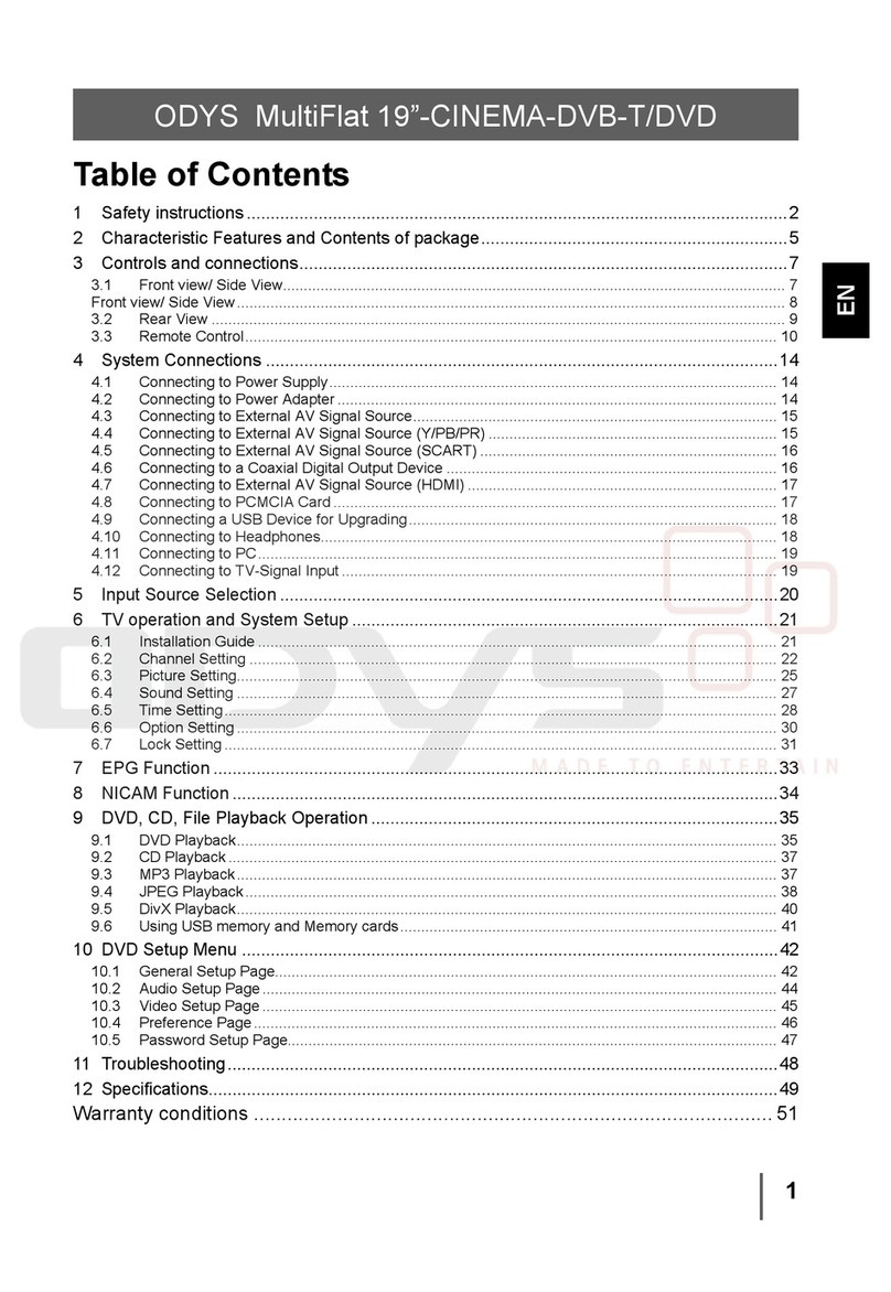 Odys MultiFlat 19 inch User manual