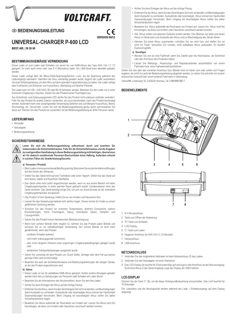 VOLTCRAFT P-600 User manual
