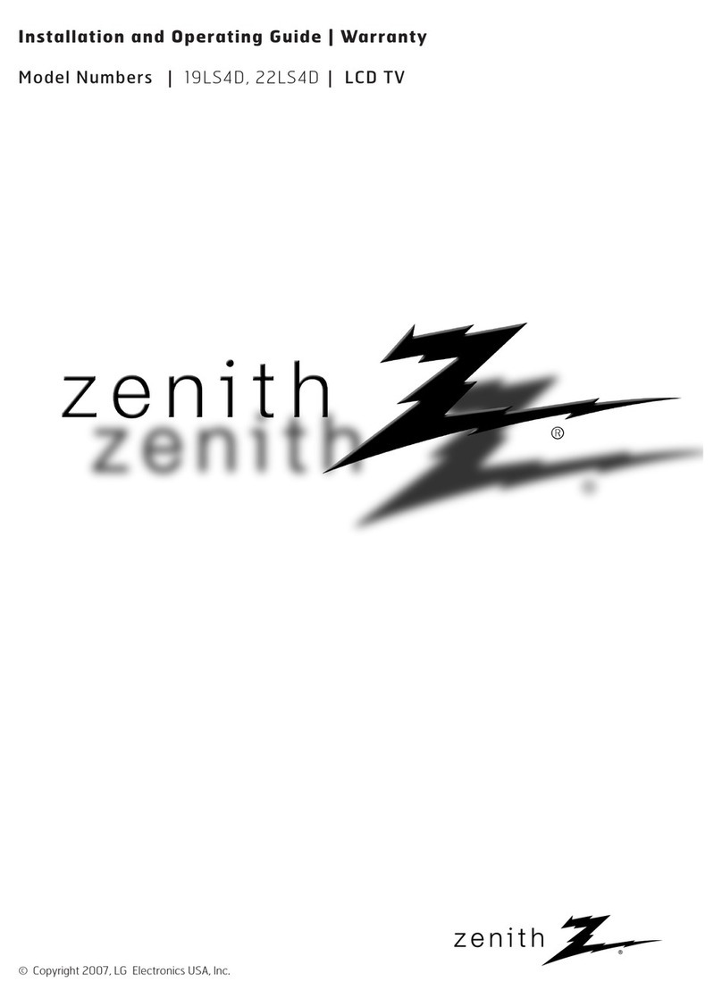 Zenith 19LS4D Installation guide