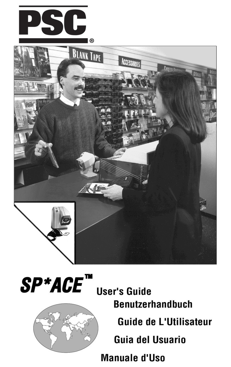 PSC Scanning SP*ACE User manual