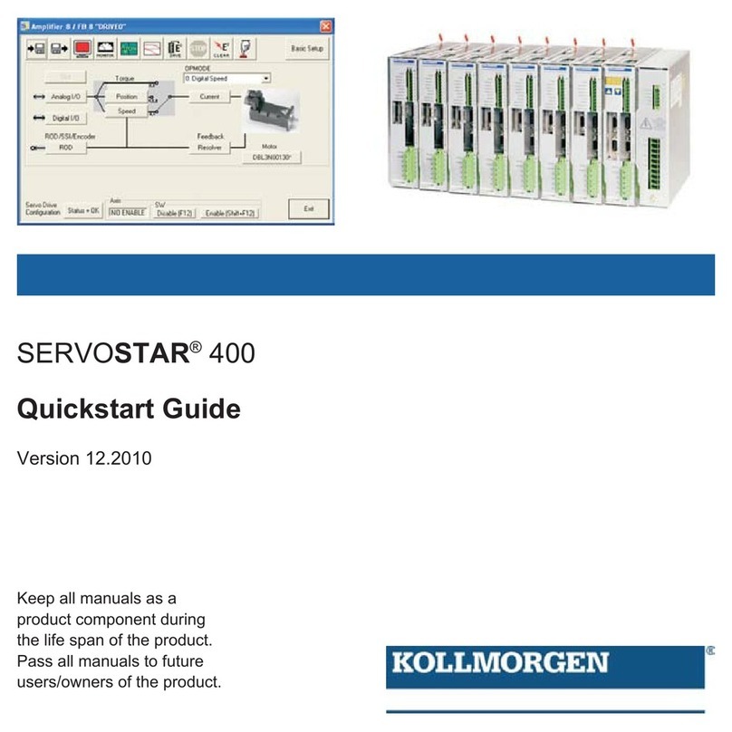 Kollmorgen SERVOSTAR 400 User manual