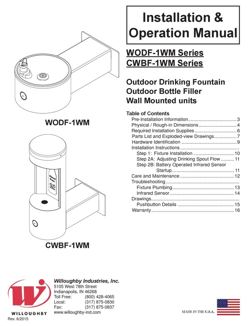 Willoughby WODF-1WM Series Installation & operation manual