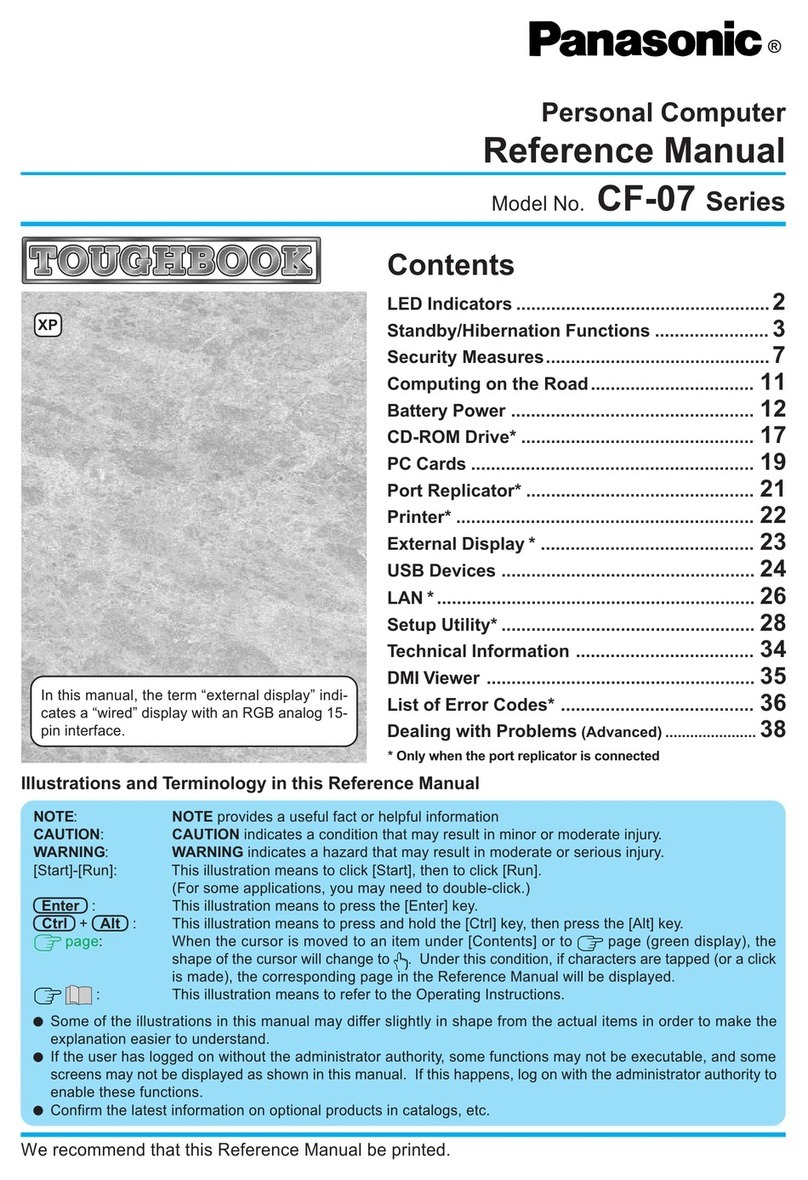 Panasonic CF-07 Series Reference manual