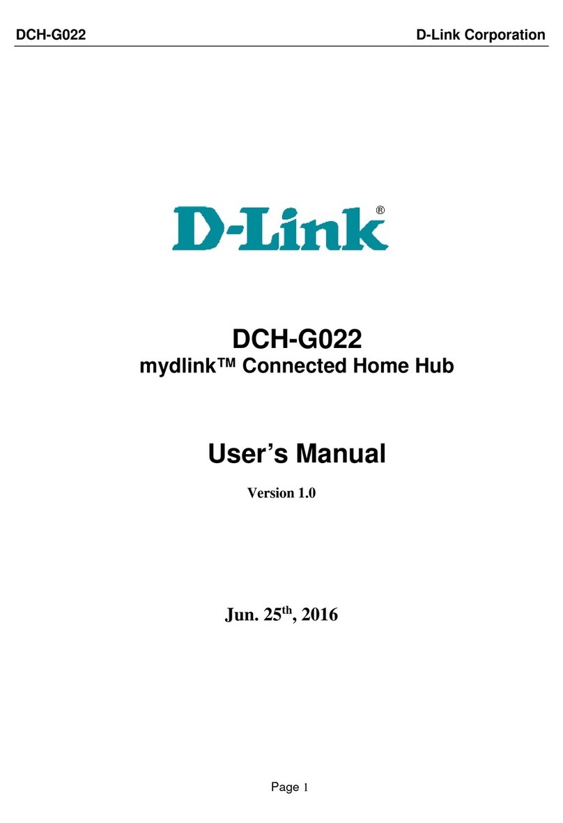 D-Link mydlink DCH-G022 User manual