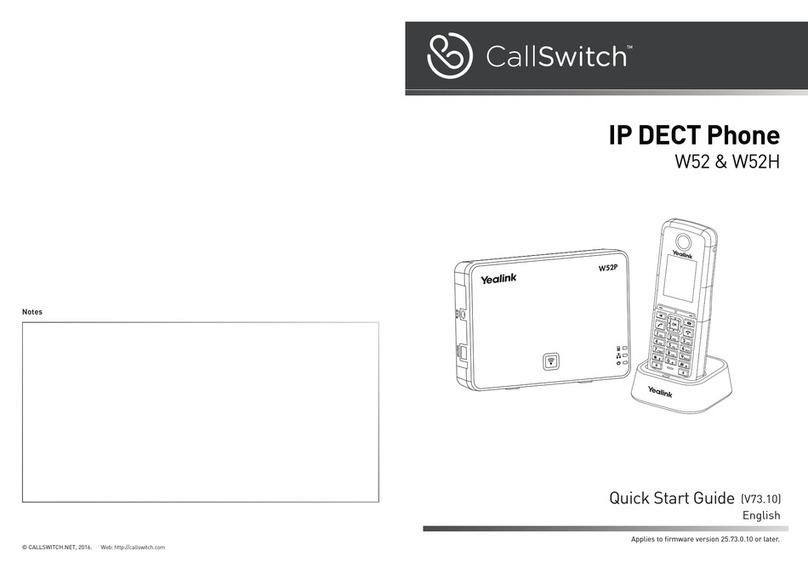 CALLSWITCH W52 quick start guide