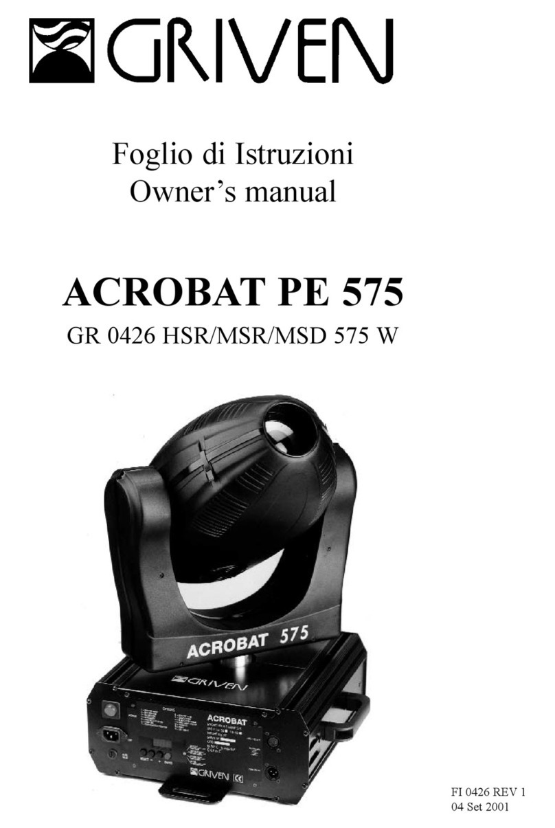 Griven ACROBAT PE 575 Owners manual & instruction