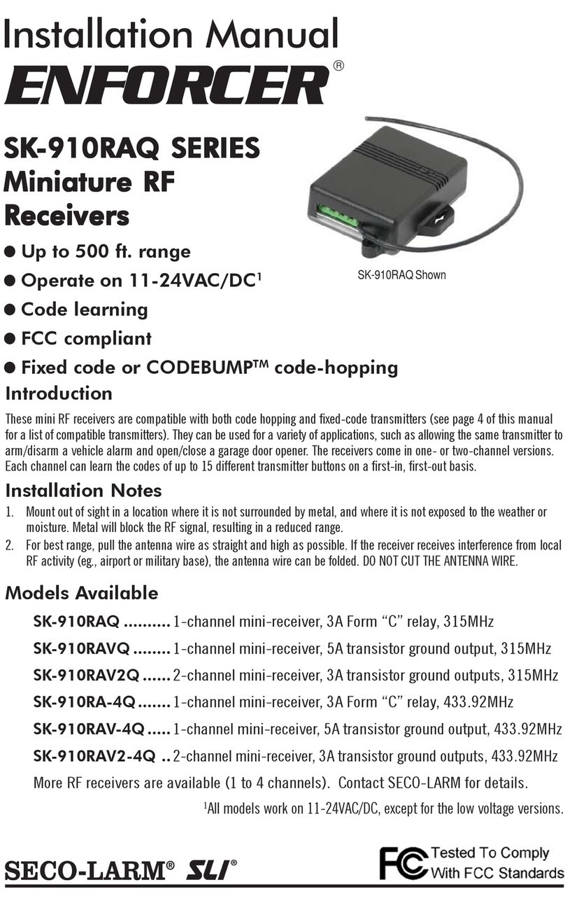 ENFORCER SK-910RAQ installation manual