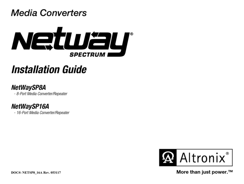 Netway spectrum NetWaySP8A installation manual