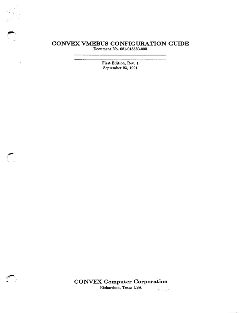 Convex VMEBUS Configuration guide