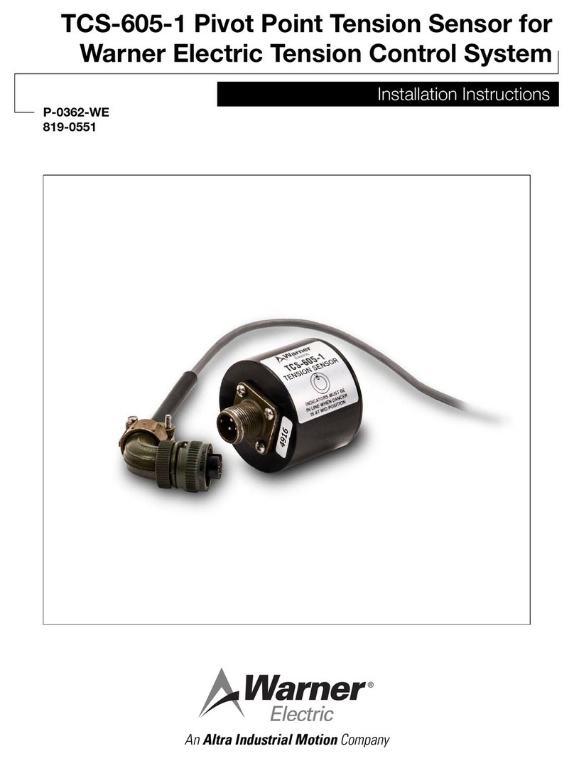 Warner TCS-605-1 Installation instruction