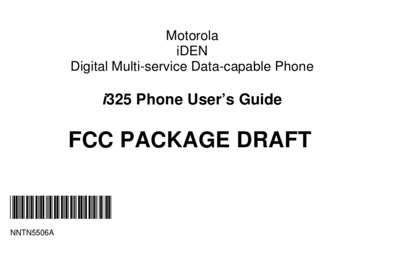 Motorola i325 User manual