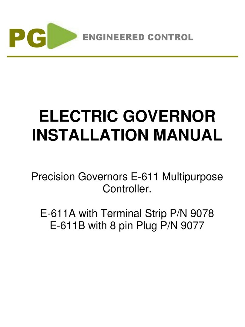 Precision Governors E-611 installation manual