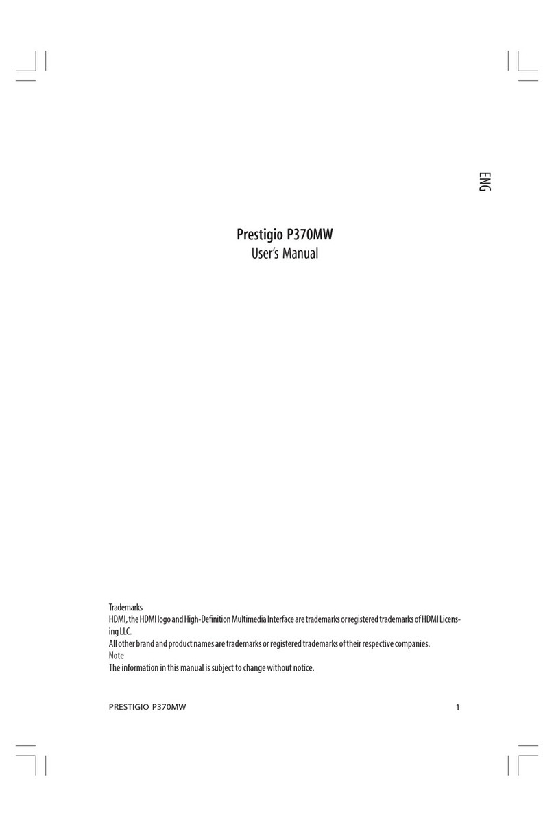 Prestigio P370MW User manual
