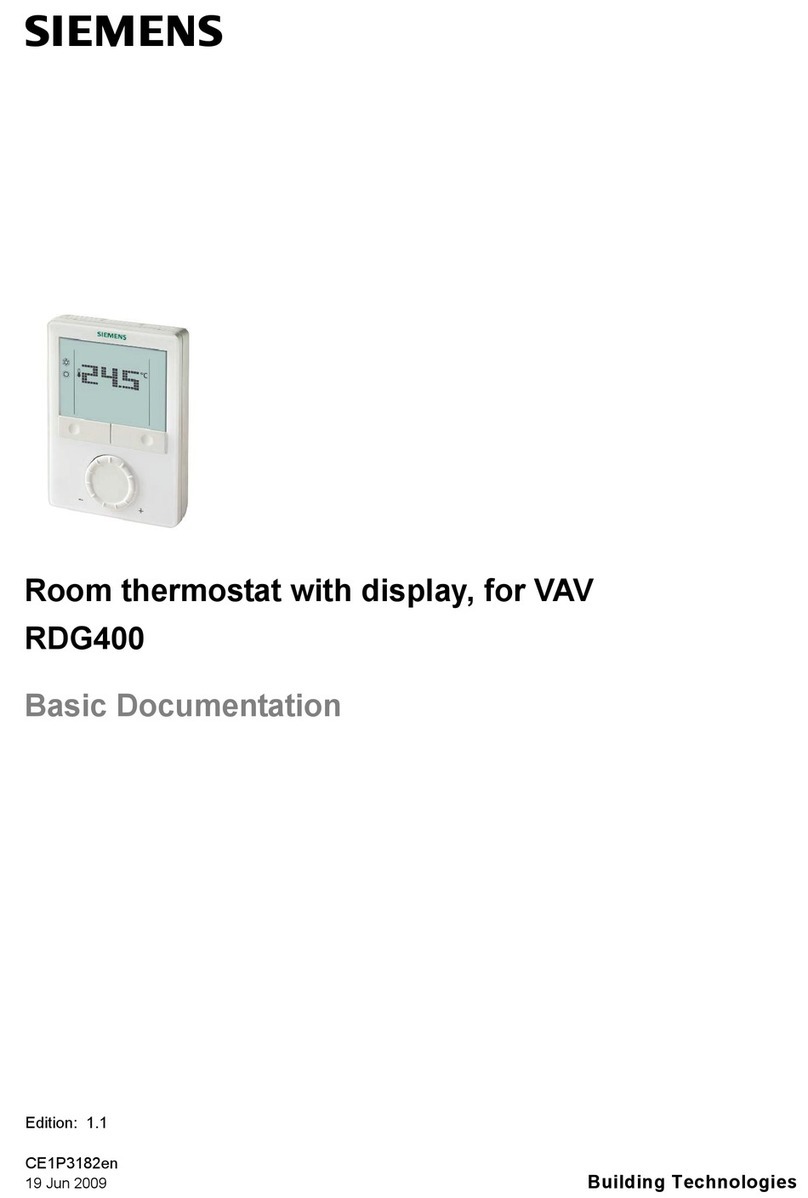 Siemens RDG400 Basic documentation