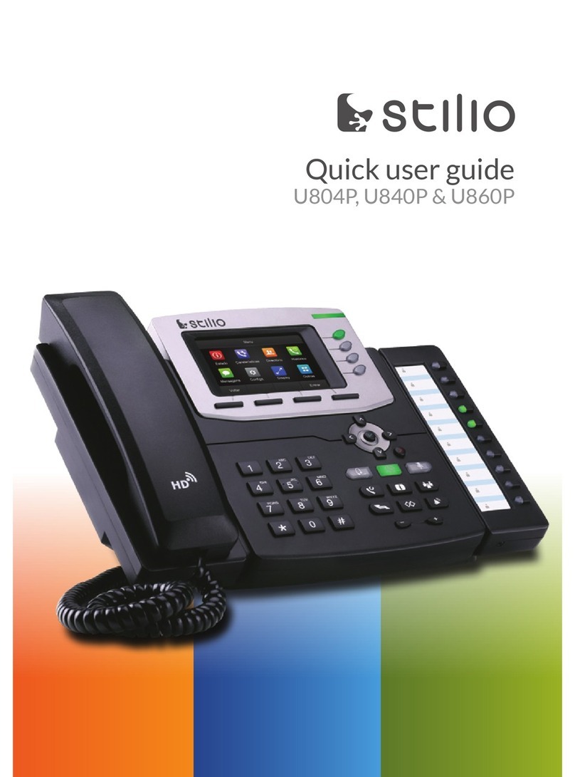 Stilio U804P Quick user guide