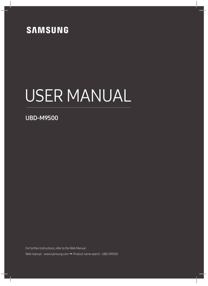 Samsung UBD-M9500 user manual