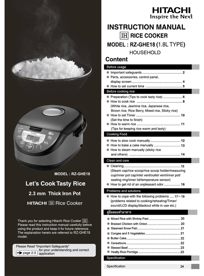 Hitachi RZ-GHE18 User manual