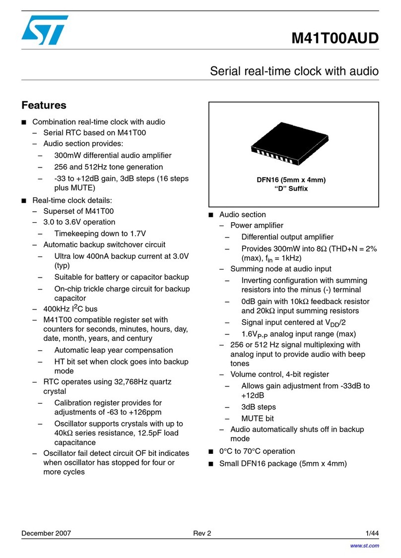 ST M41T00AUD manual
