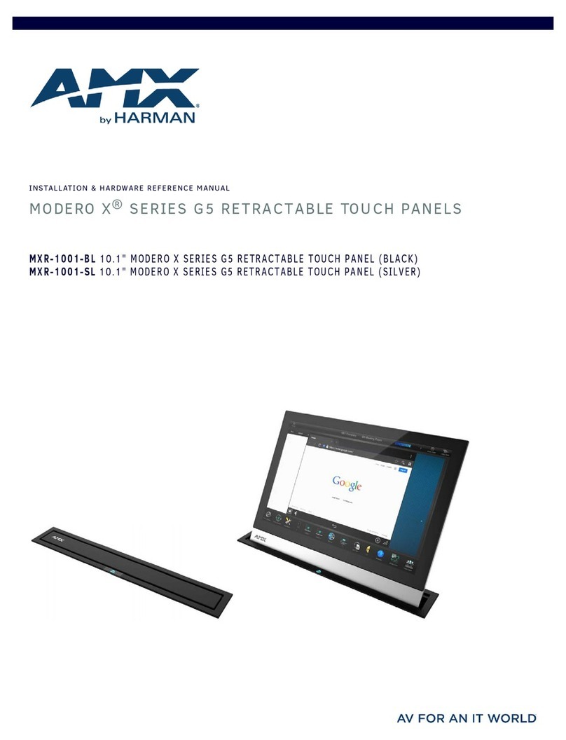 AMX MXR-1001-SL User manual AMX MXR-1001-SL User manual