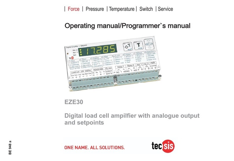 Tecsis EZE30 Operating, programming and servicing manual