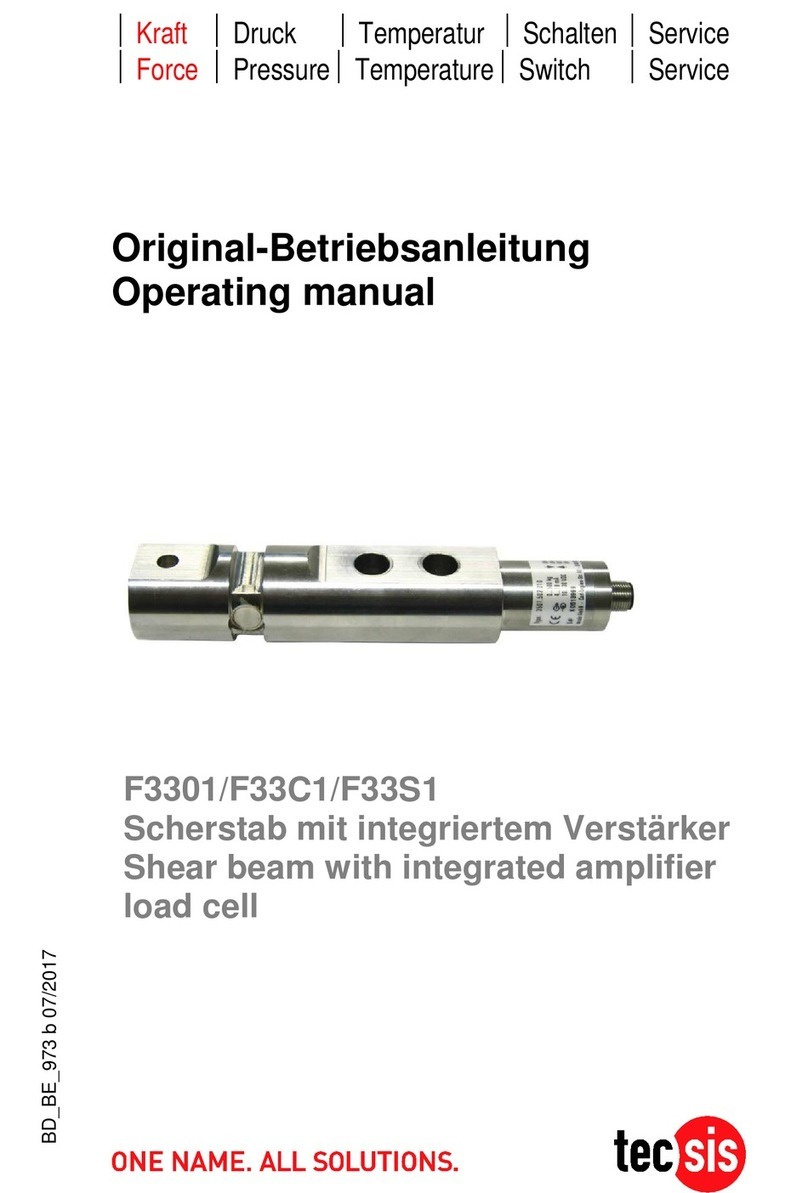 Tecsis F3301 operating manual Tecsis F3301 operating manual