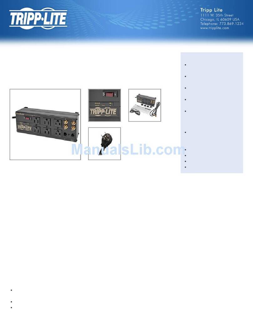 Tripp Lite ISOBAR6DBS User manual