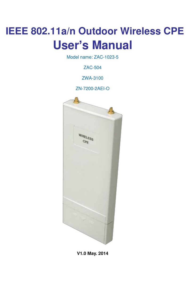 Zcom ZAC-1023-5 User manual Zcom ZAC-1023-5 User manual