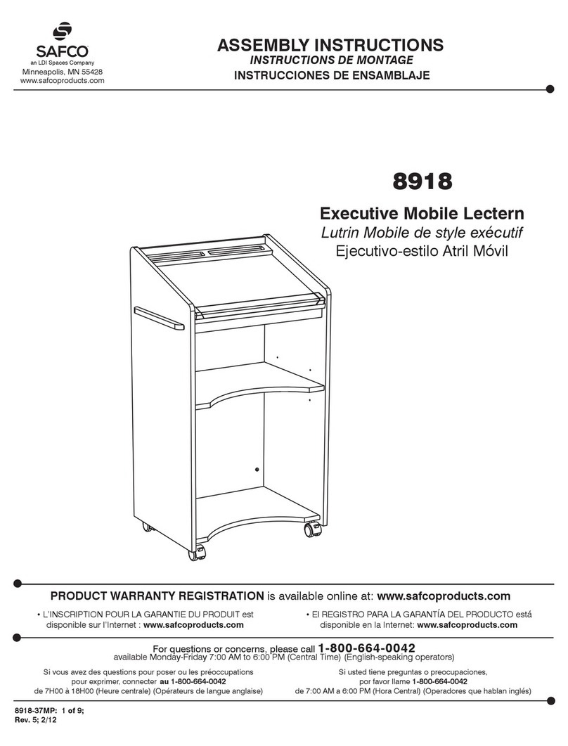 Safco 8918 User manual